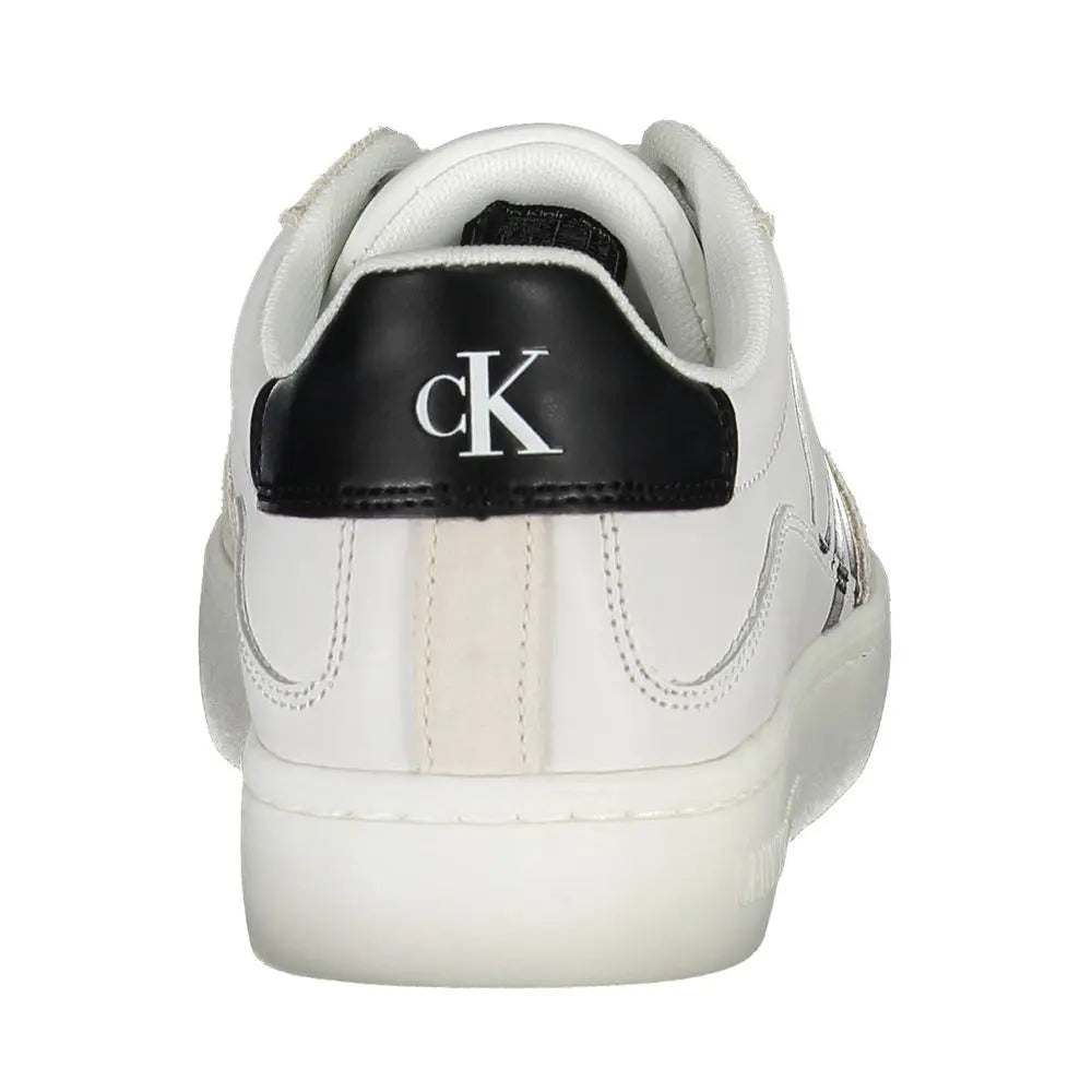Calvin Klein Sneaker aus weißem Polyester Calvin Klein