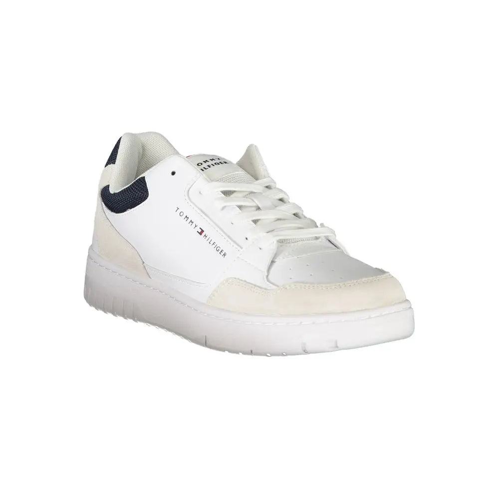 Tommy Hilfiger Weißes Leder Herren Sneaker Tommy Hilfiger