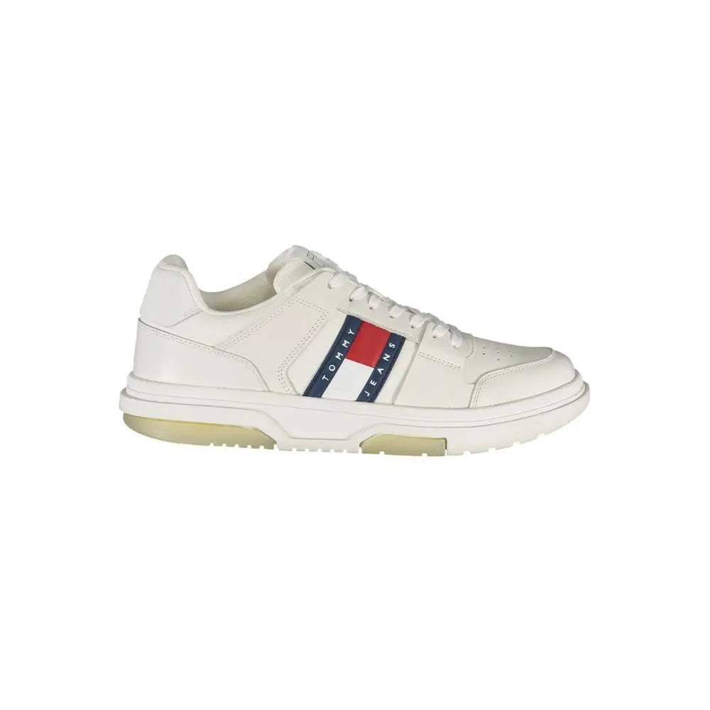Tommy Hilfiger Weißes Polyethylen Herren Sneaker Tommy Hilfiger