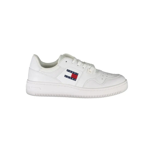 Tommy Hilfiger Weißes Leder Damen Sneaker Tommy Hilfiger