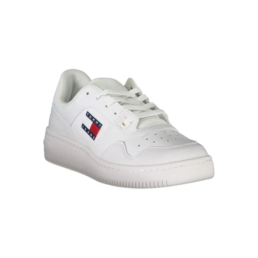 Tommy Hilfiger Weißes Leder Damen Sneaker Tommy Hilfiger
