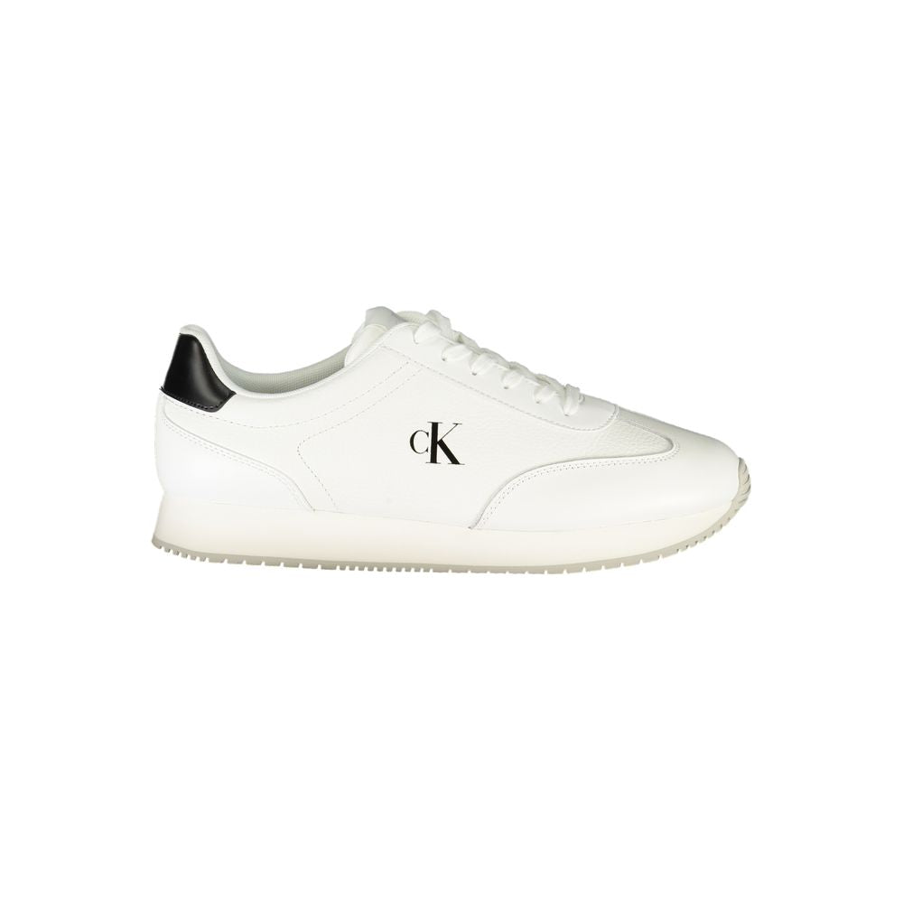 Calvin Klein Weißer Polyester-Sneaker