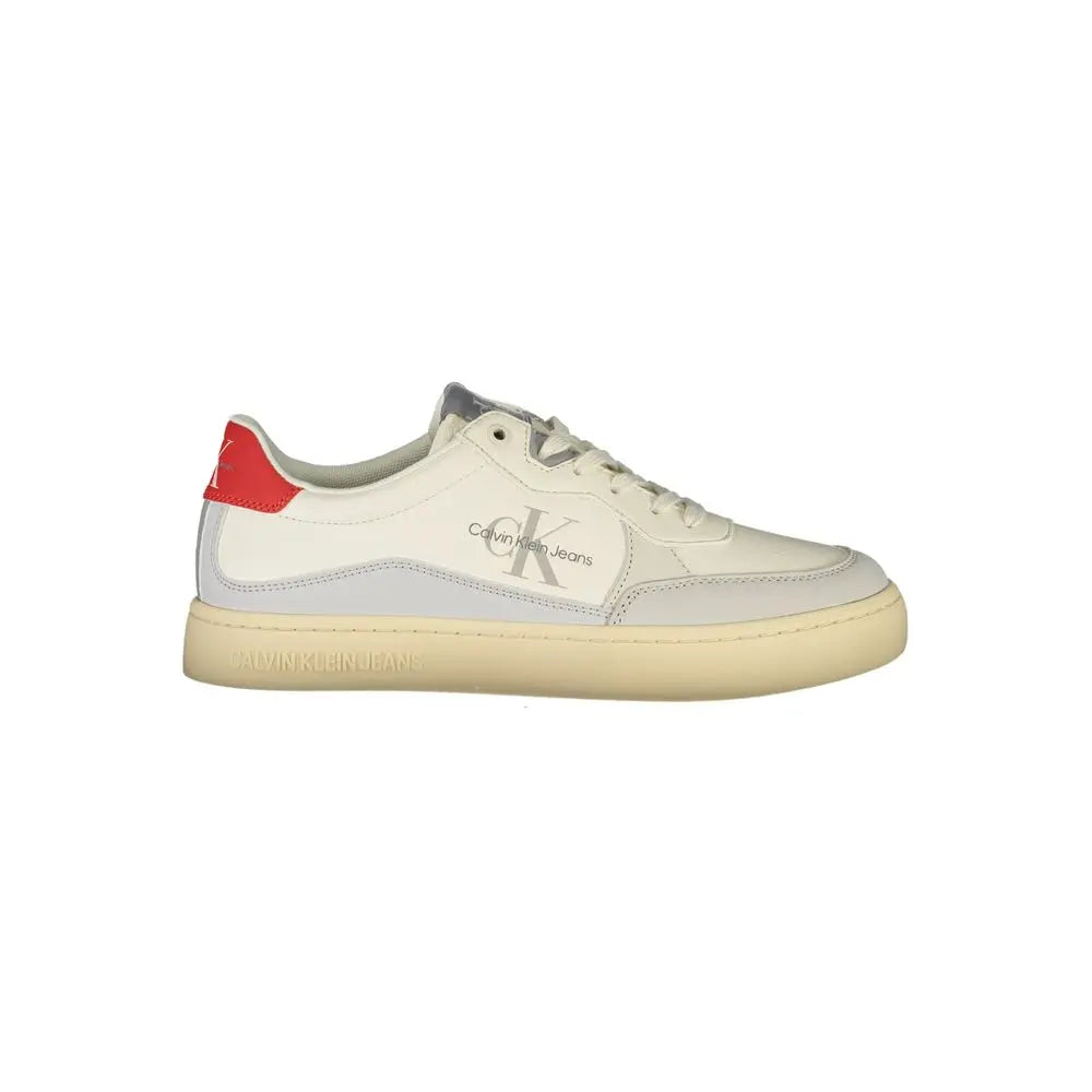 Calvin Klein Sneaker aus weißem Polyester Calvin Klein