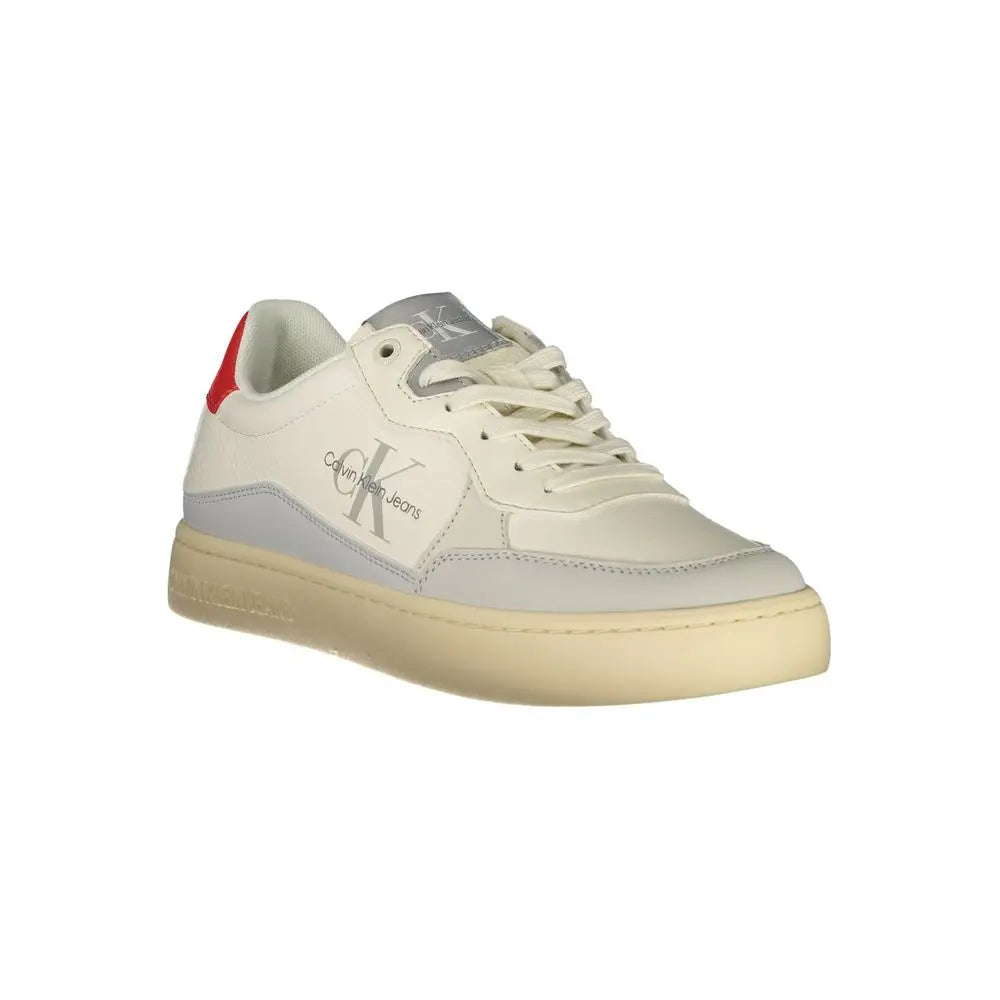 Calvin Klein Sneaker aus weißem Polyester Calvin Klein