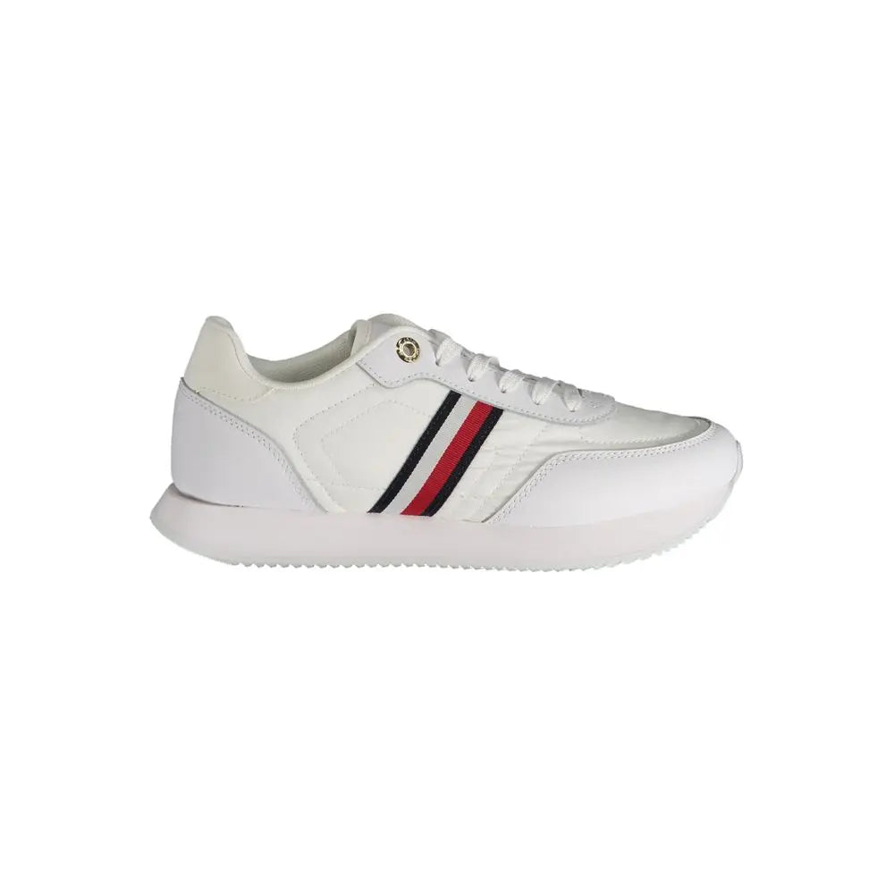Tommy Hilfiger Sneaker aus weißem Polyester Tommy Hilfiger