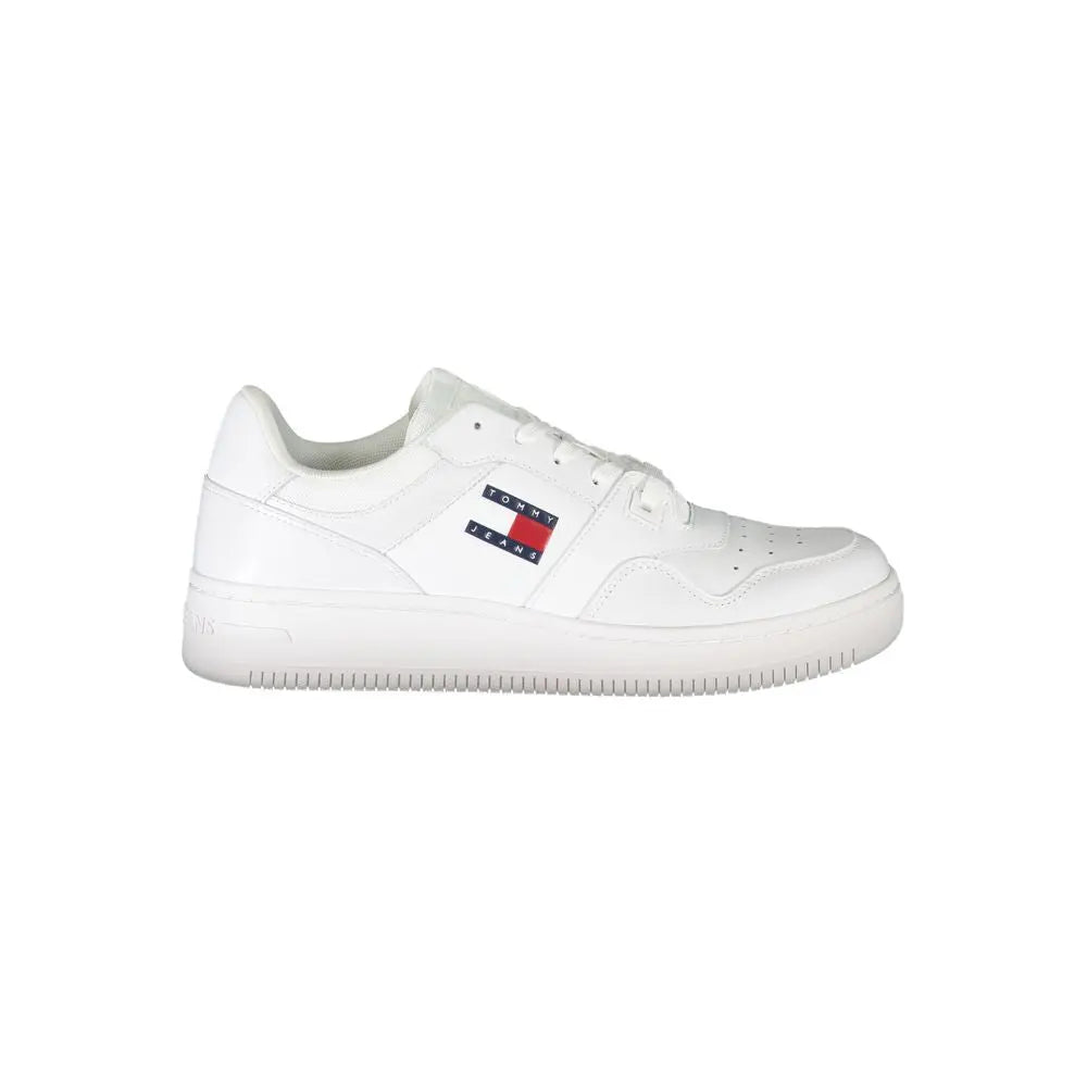 Tommy Hilfiger Weißes Leder Herren Sneaker Tommy Hilfiger