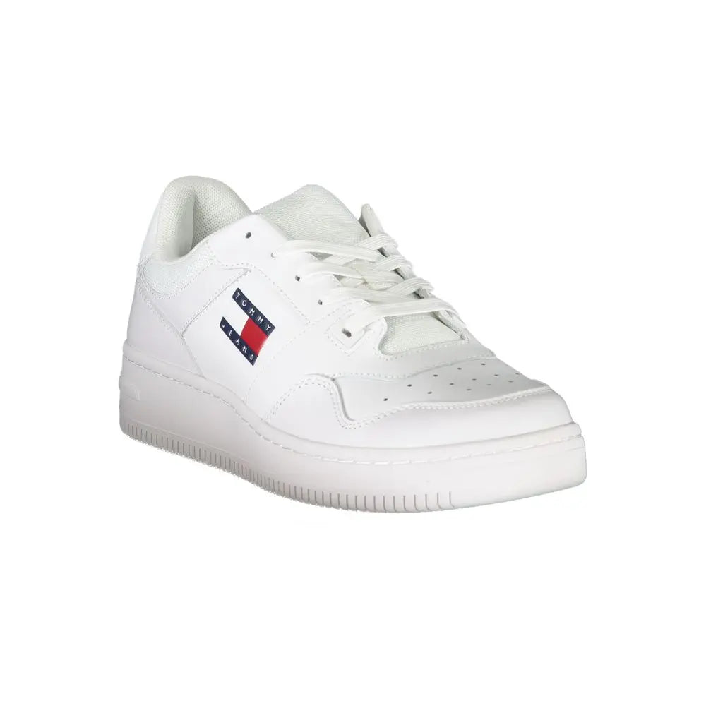 Tommy Hilfiger Weißes Leder Herren Sneaker Tommy Hilfiger
