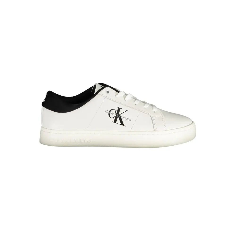 Calvin Klein Sneaker aus weißem Polyester Calvin Klein