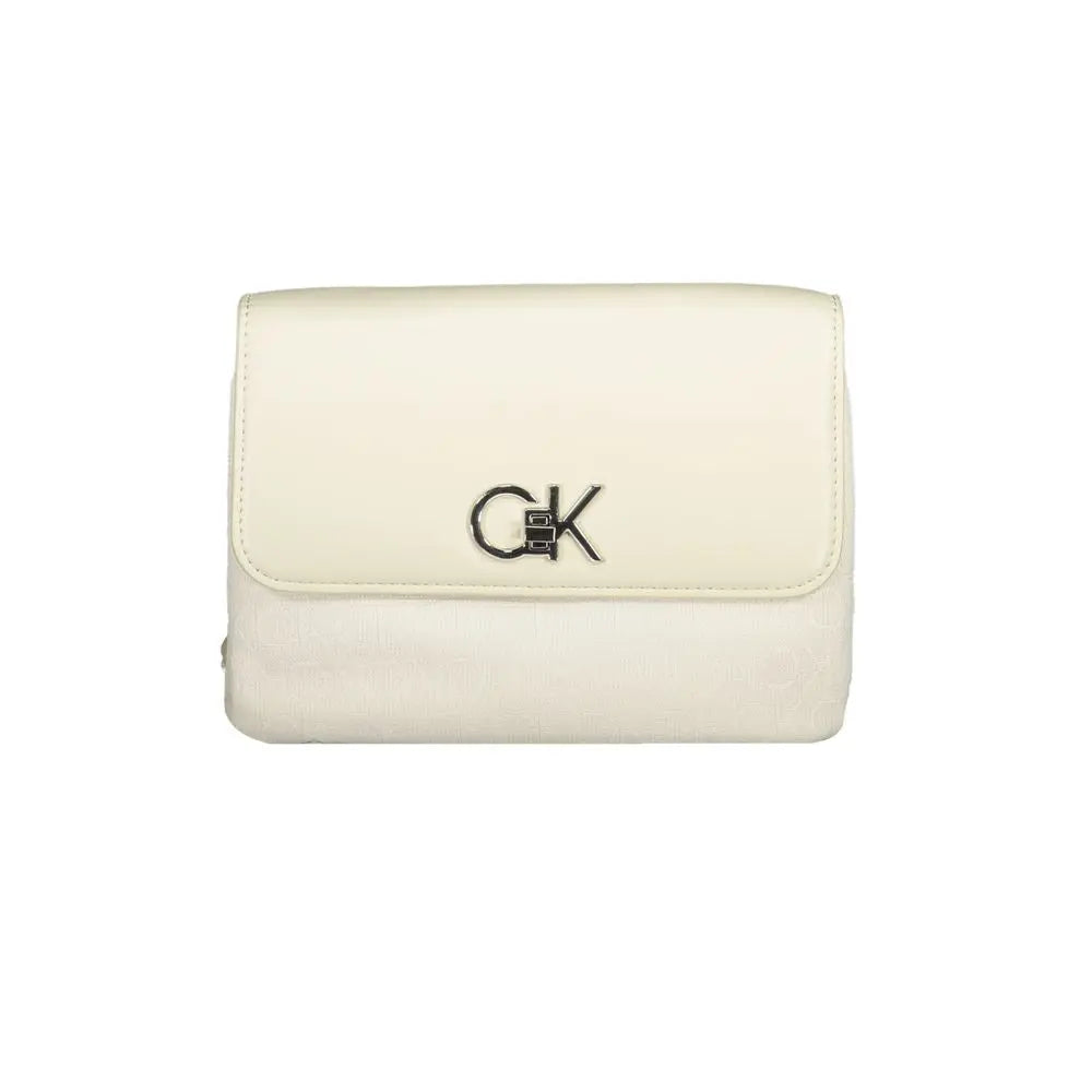 Calvin Klein Beige Polyester Handtasche Calvin Klein