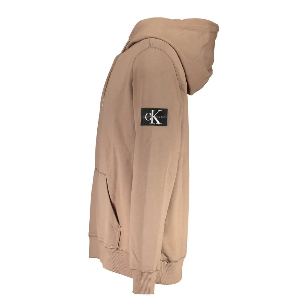 Calvin Klein Baumwoll-Sweatshirt in Braun Calvin Klein