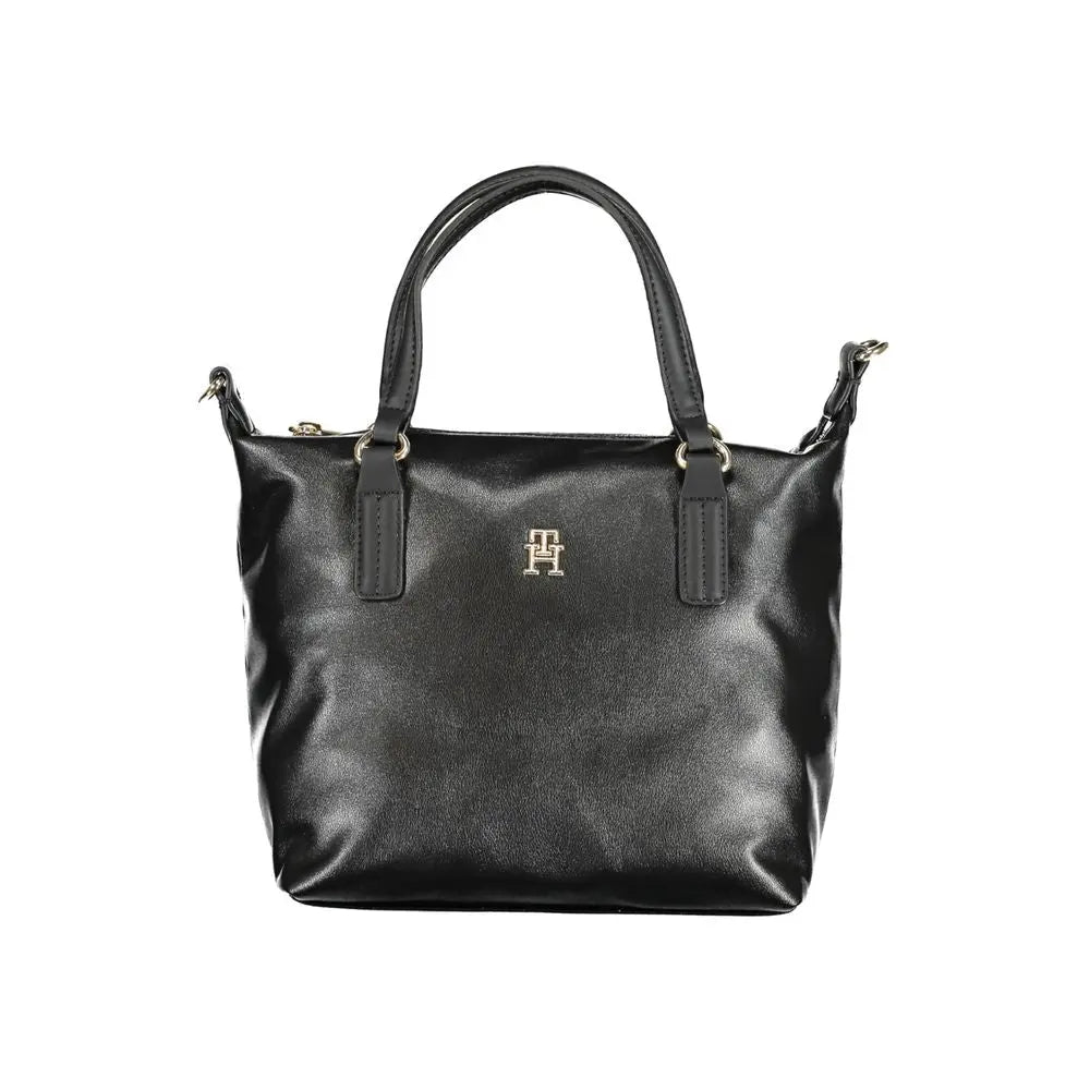Tommy Hilfiger Schwarze Polyester Handtasche Tommy Hilfiger