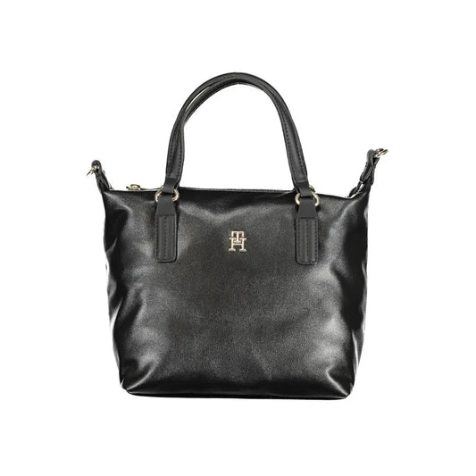 Tommy Hilfiger Schwarze Polyester Handtasche Tommy Hilfiger