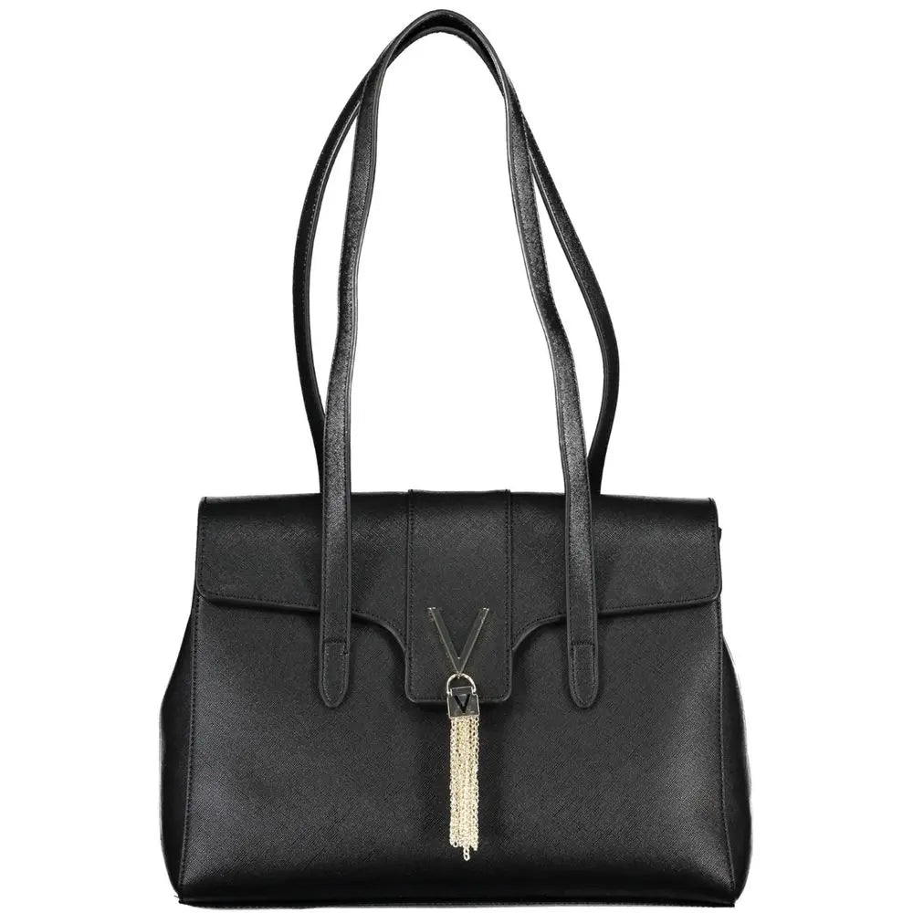 Mario Valentino Schwarze Polyethylen-Handtasche Mario Valentino