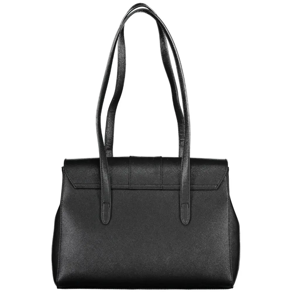 Mario Valentino Schwarze Polyethylen-Handtasche Mario Valentino