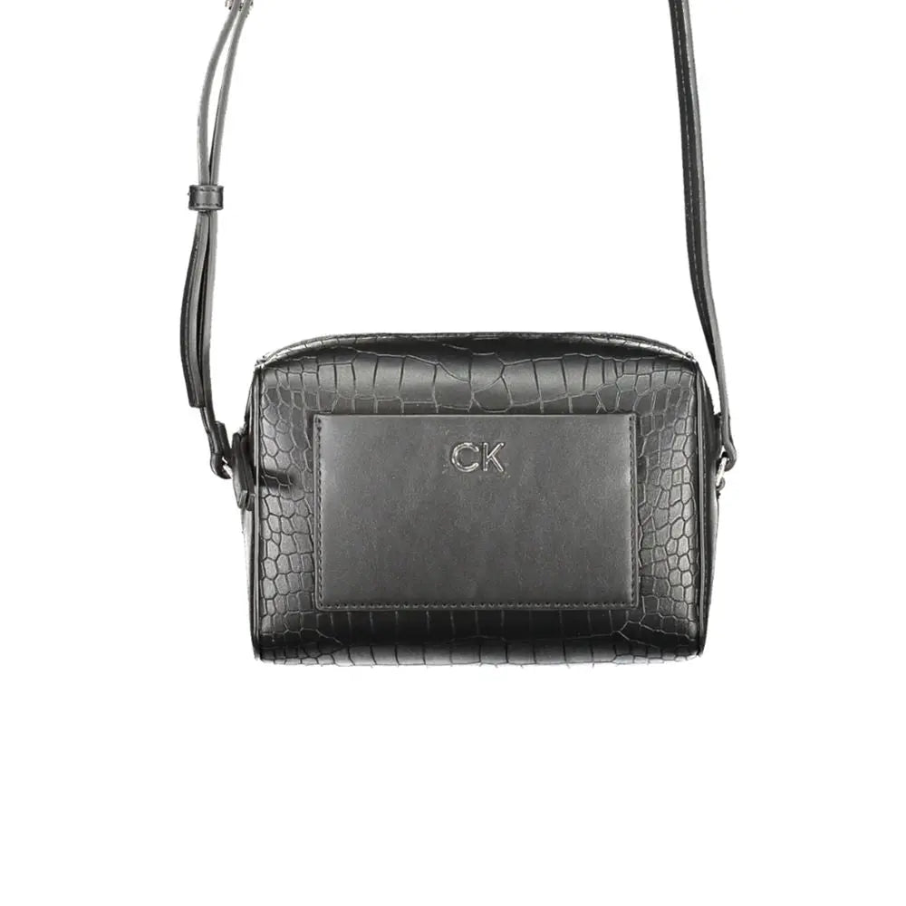 Calvin Klein Schwarze Polyester Handtasche Calvin Klein
