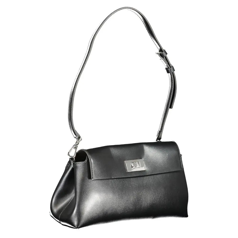 Calvin Klein Schwarze Polyester Handtasche Calvin Klein