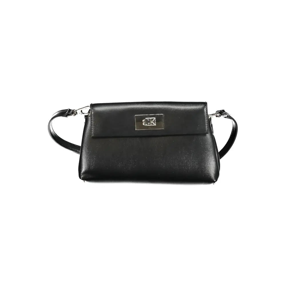 Calvin Klein Schwarze Polyester Handtasche Calvin Klein