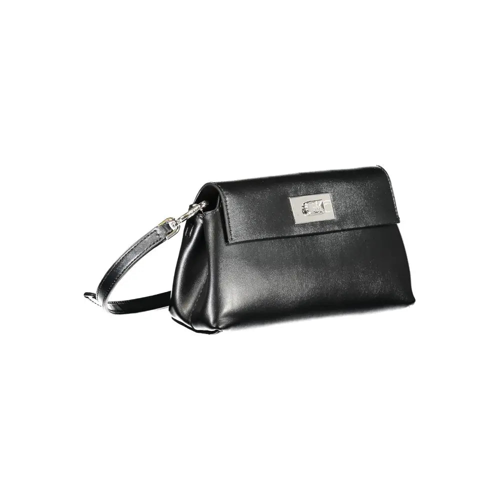 Calvin Klein Schwarze Polyester Handtasche Calvin Klein