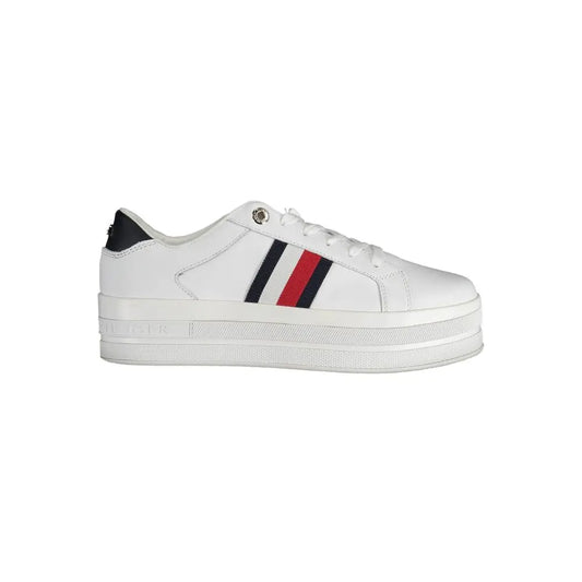 Tommy Hilfiger Sneaker aus weißem Polyester Tommy Hilfiger