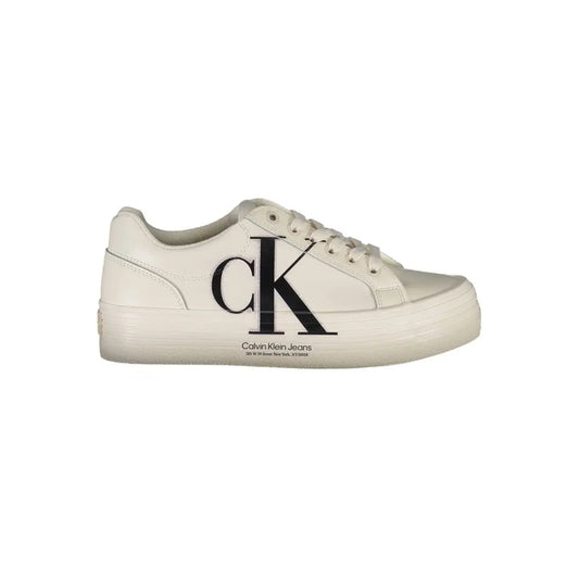 Calvin Klein Sneaker aus weißem Polyester Calvin Klein