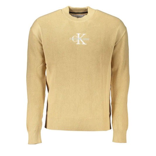 Calvin Klein Beigefarbener Baumwollpullover Calvin Klein