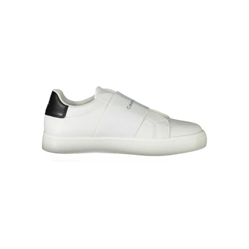 Calvin Klein Sneaker aus weißem Polyester Calvin Klein