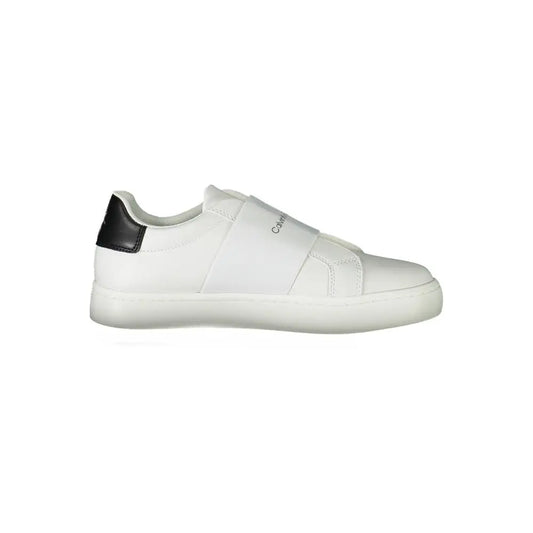 Calvin Klein Sneaker aus weißem Polyester Calvin Klein