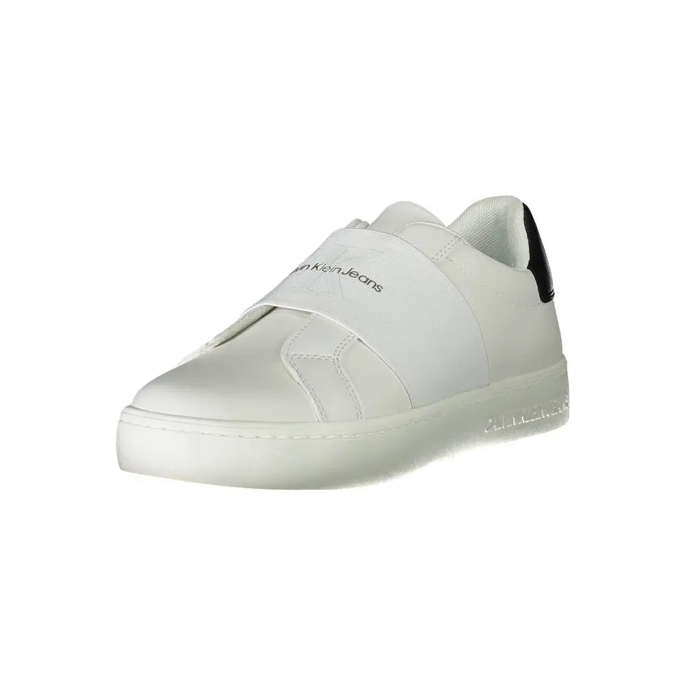 Calvin Klein Sneaker aus weißem Polyester Calvin Klein