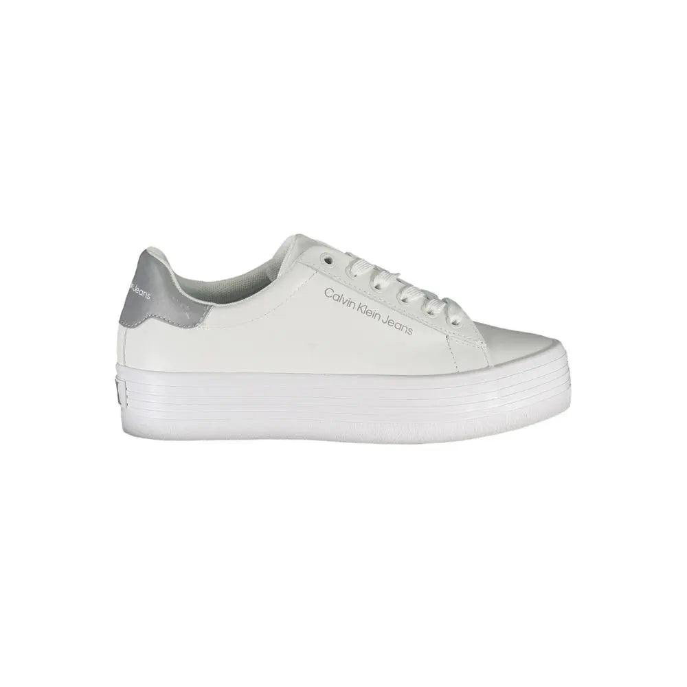 Calvin Klein Sneaker aus weißem Polyester Calvin Klein
