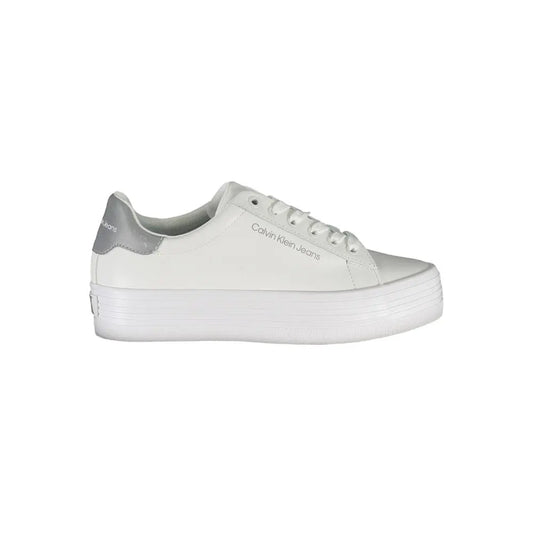 Calvin Klein Sneaker aus weißem Polyester Calvin Klein