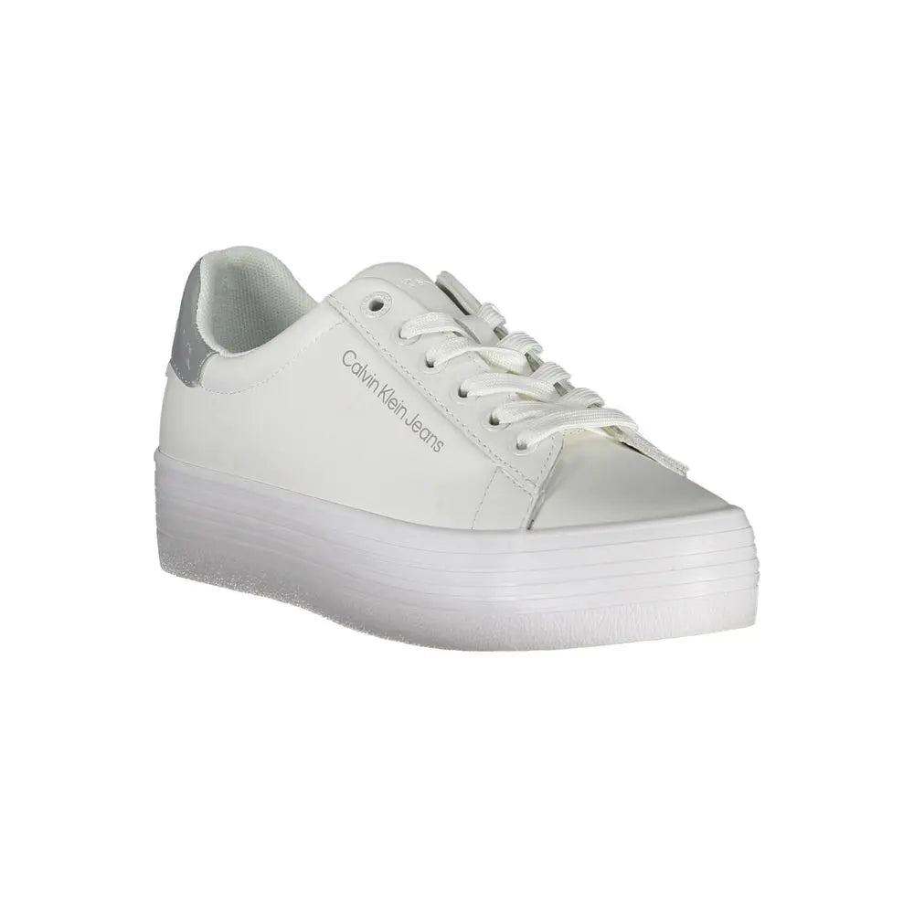 Calvin Klein Sneaker aus weißem Polyester Calvin Klein