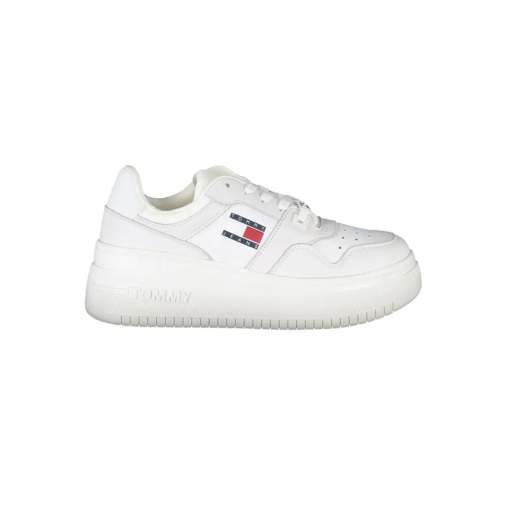 Tommy Hilfiger Sneaker aus weißem Polyester Tommy Hilfiger