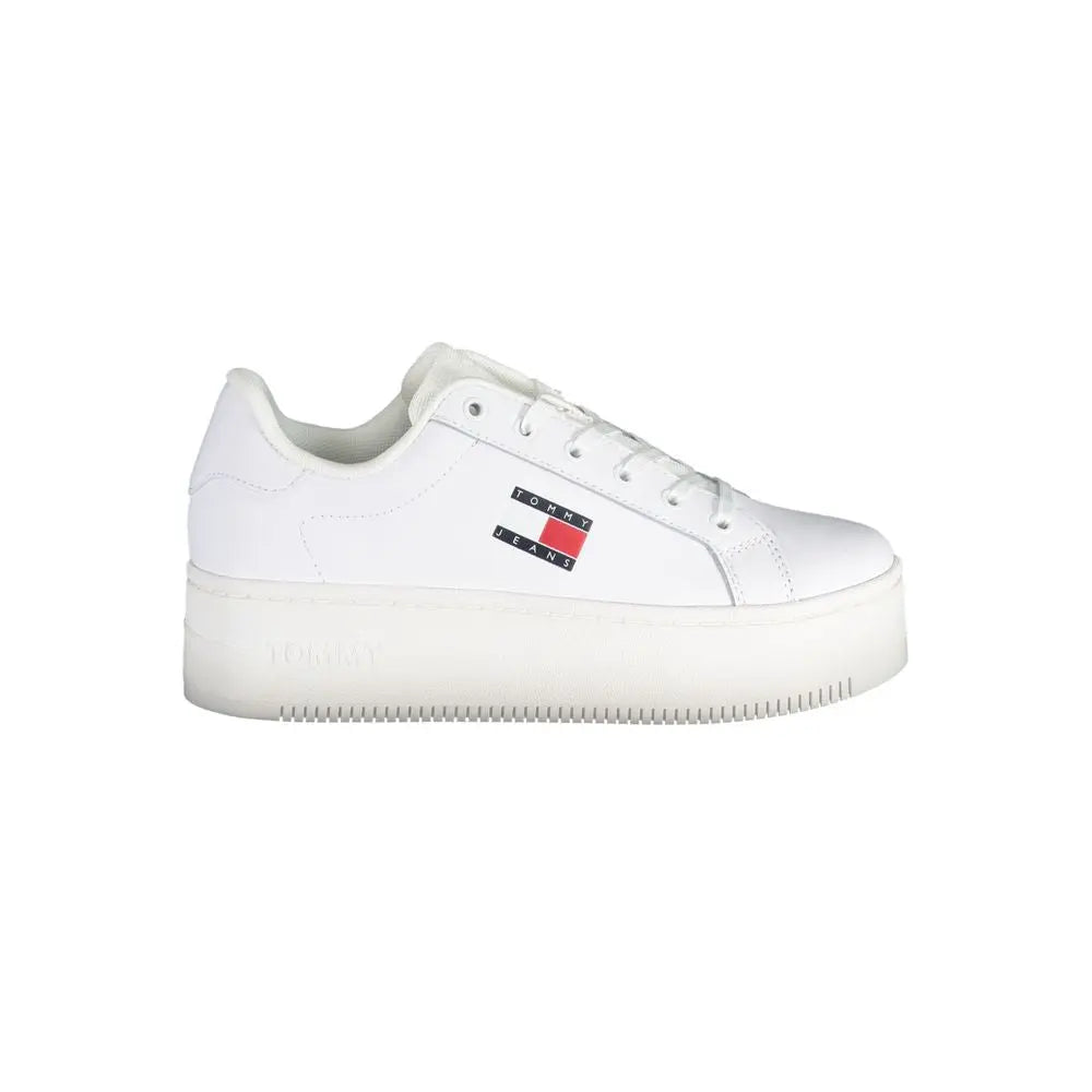 Tommy Hilfiger Sneaker aus weißem Polyester Tommy Hilfiger