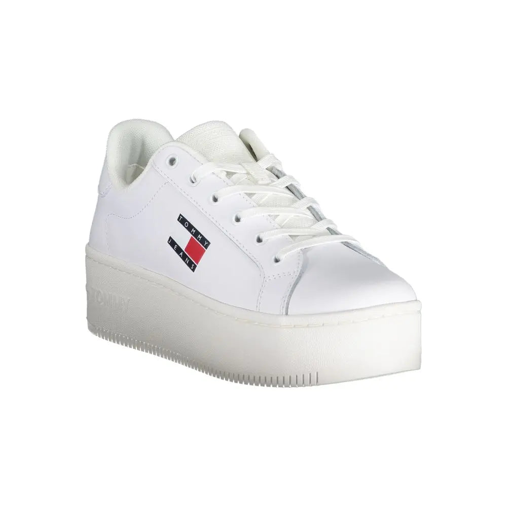 Tommy Hilfiger Sneaker aus weißem Polyester Tommy Hilfiger