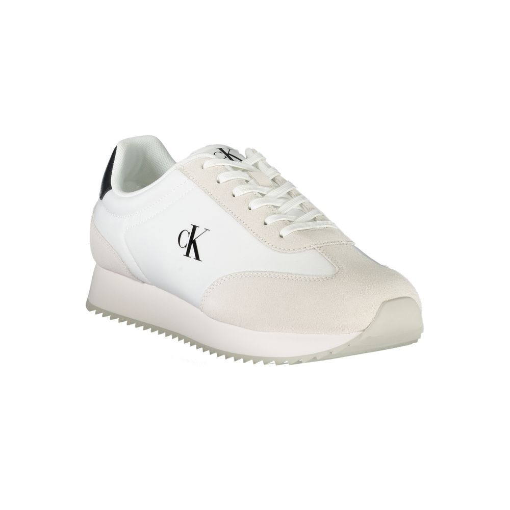 Calvin Klein Weißer Polyester-Sneaker