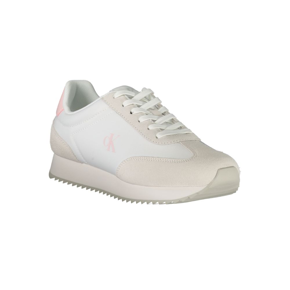 Calvin Klein Weißer Polyester-Sneaker