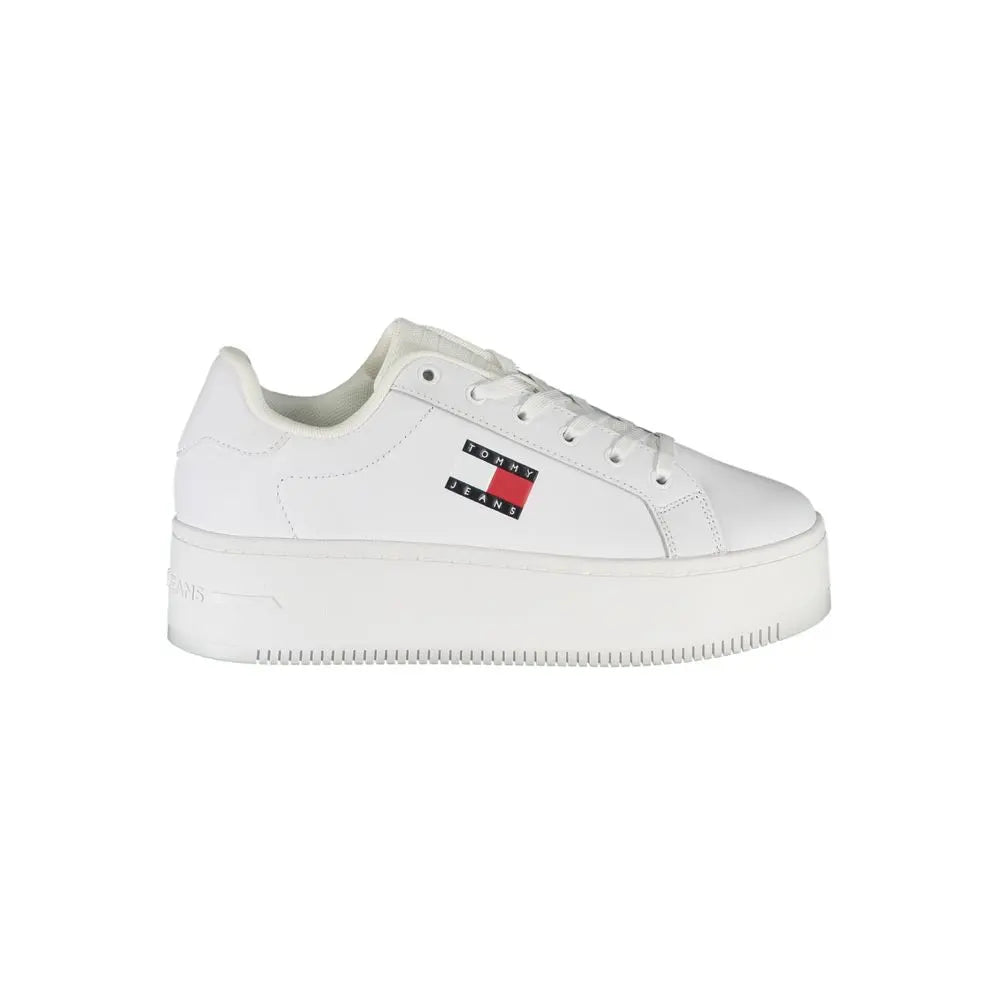Tommy Hilfiger Sneaker aus weißem Polyester Tommy Hilfiger