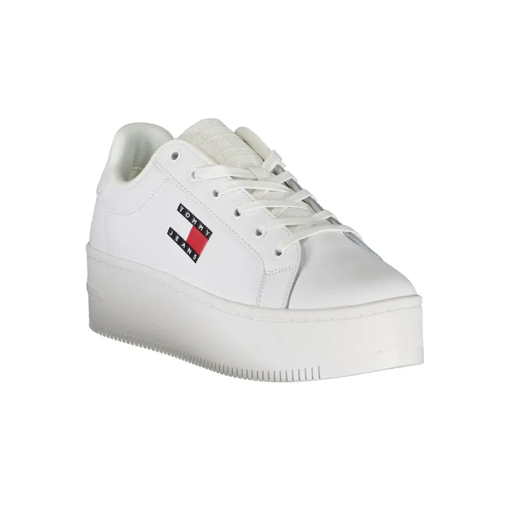 Tommy Hilfiger Sneaker aus weißem Polyester Tommy Hilfiger