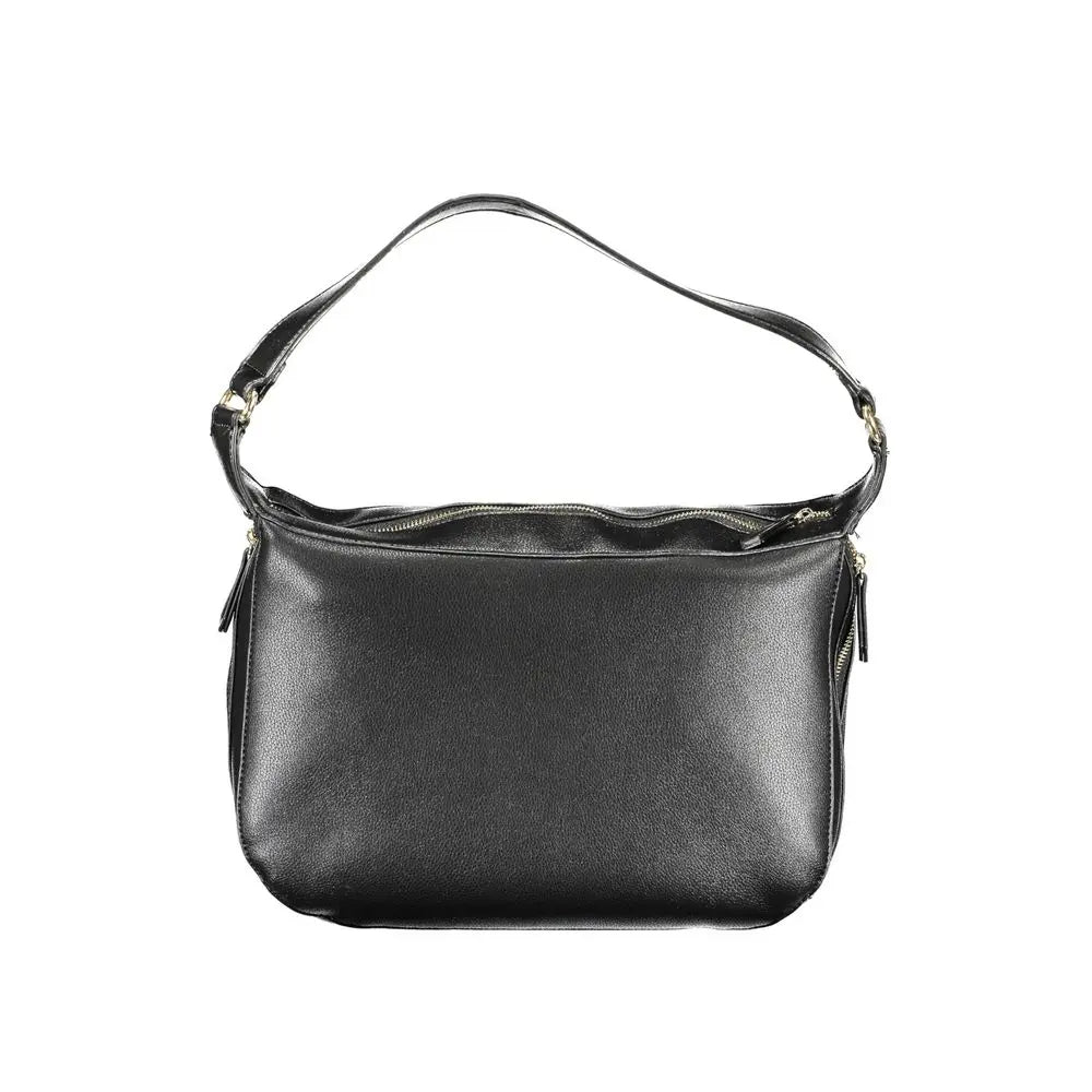 Mario Valentino Schwarze Polyethylen-Handtasche Mario Valentino
