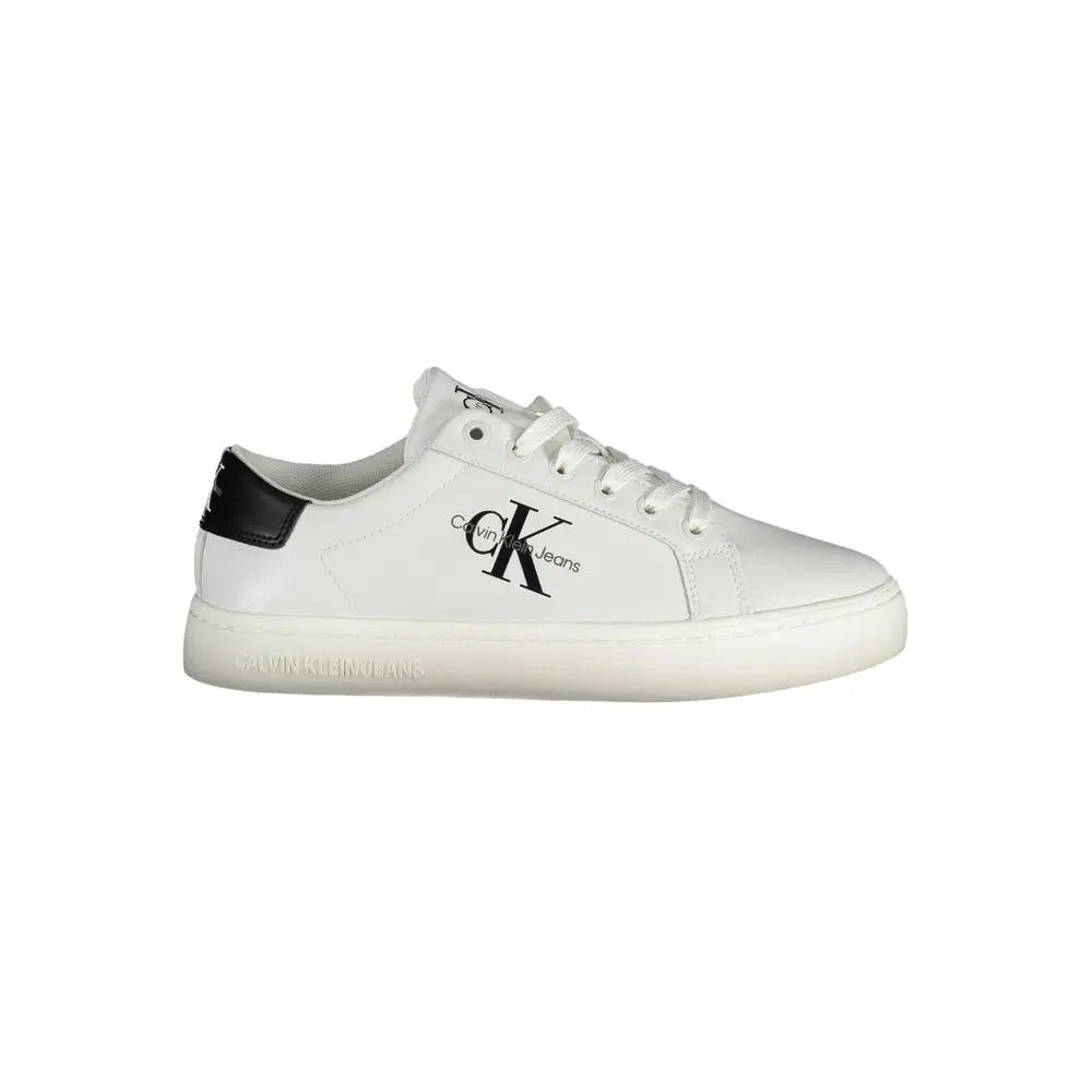 Calvin Klein Sneaker aus weißem Polyester Calvin Klein