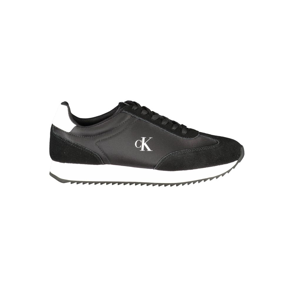 Calvin Klein Schwarzes Leder Damen Sneaker