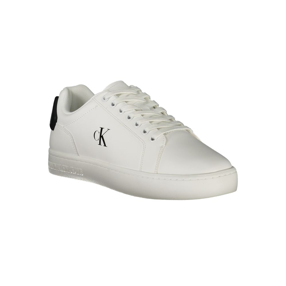 Calvin Klein Weißes Leder Herren Sneaker