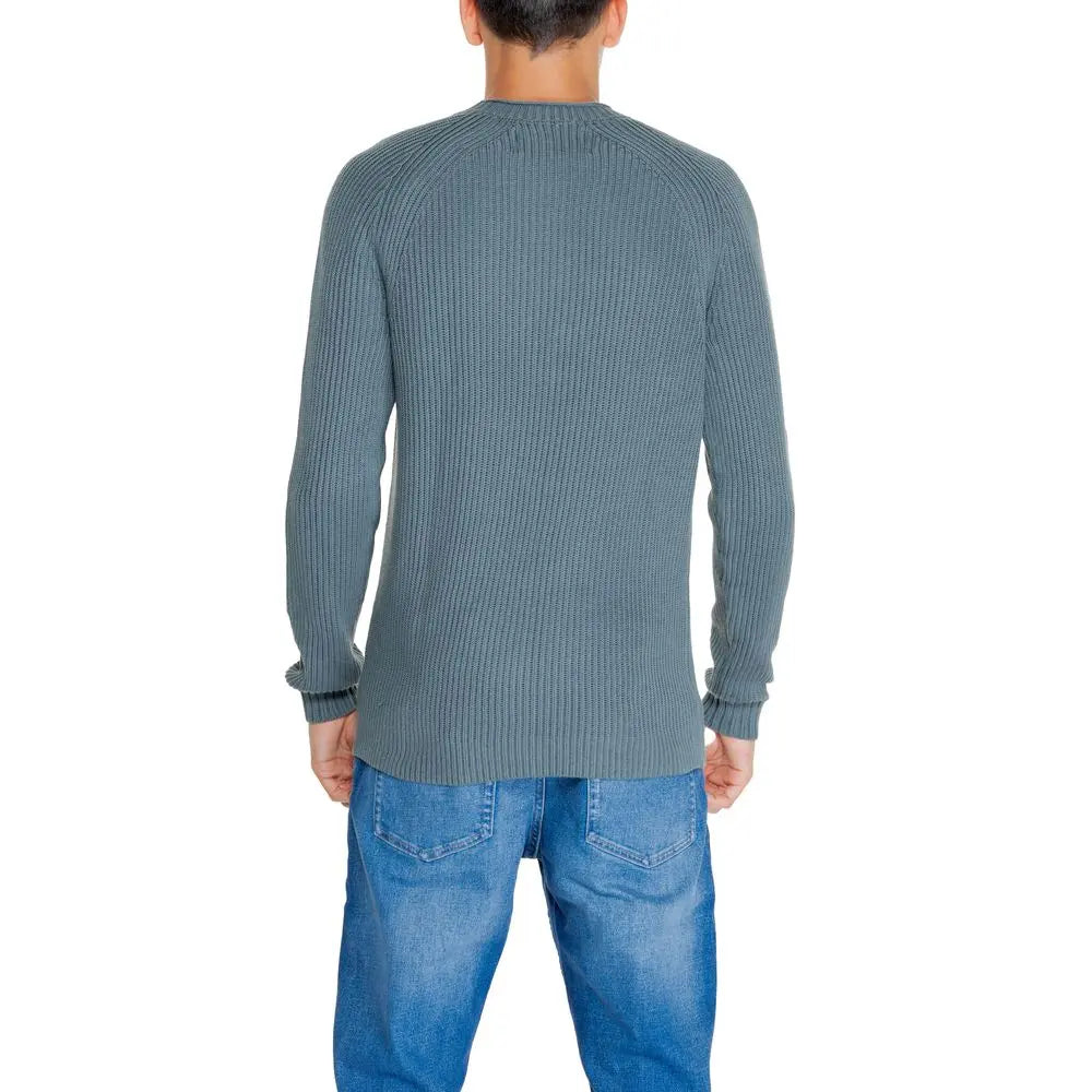 Calvin Klein Jeans Grüner Pullover aus Bio-Baumwolle Calvin Klein Jeans
