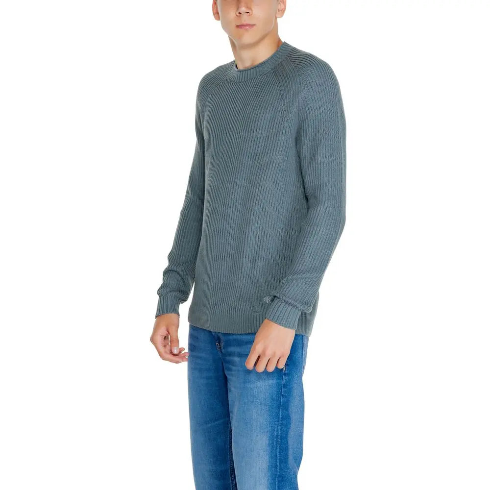 Calvin Klein Jeans Grüner Pullover aus Bio-Baumwolle Calvin Klein Jeans