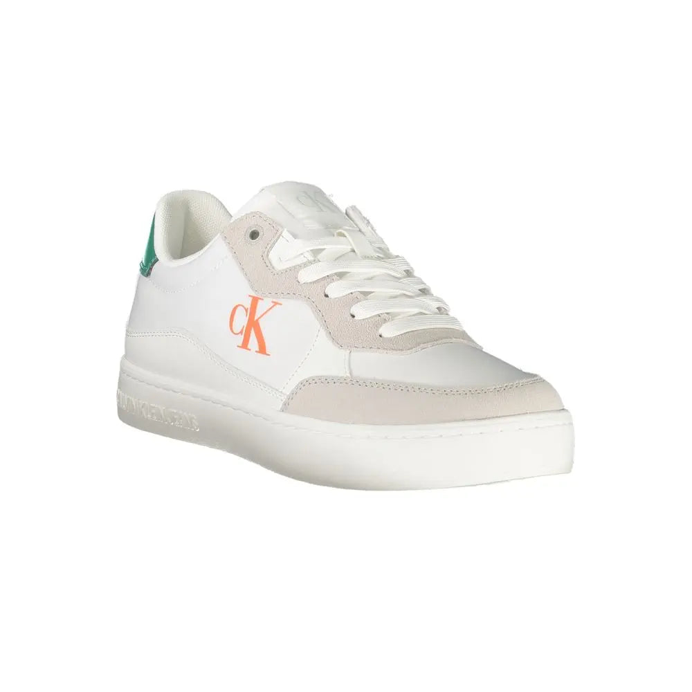 Calvin Klein Weißes Leder Herren Sneaker Calvin Klein