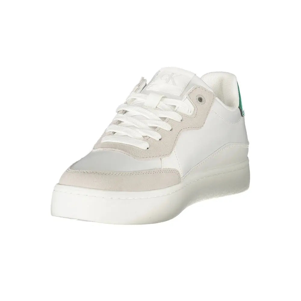 Calvin Klein Weißes Leder Herren Sneaker Calvin Klein