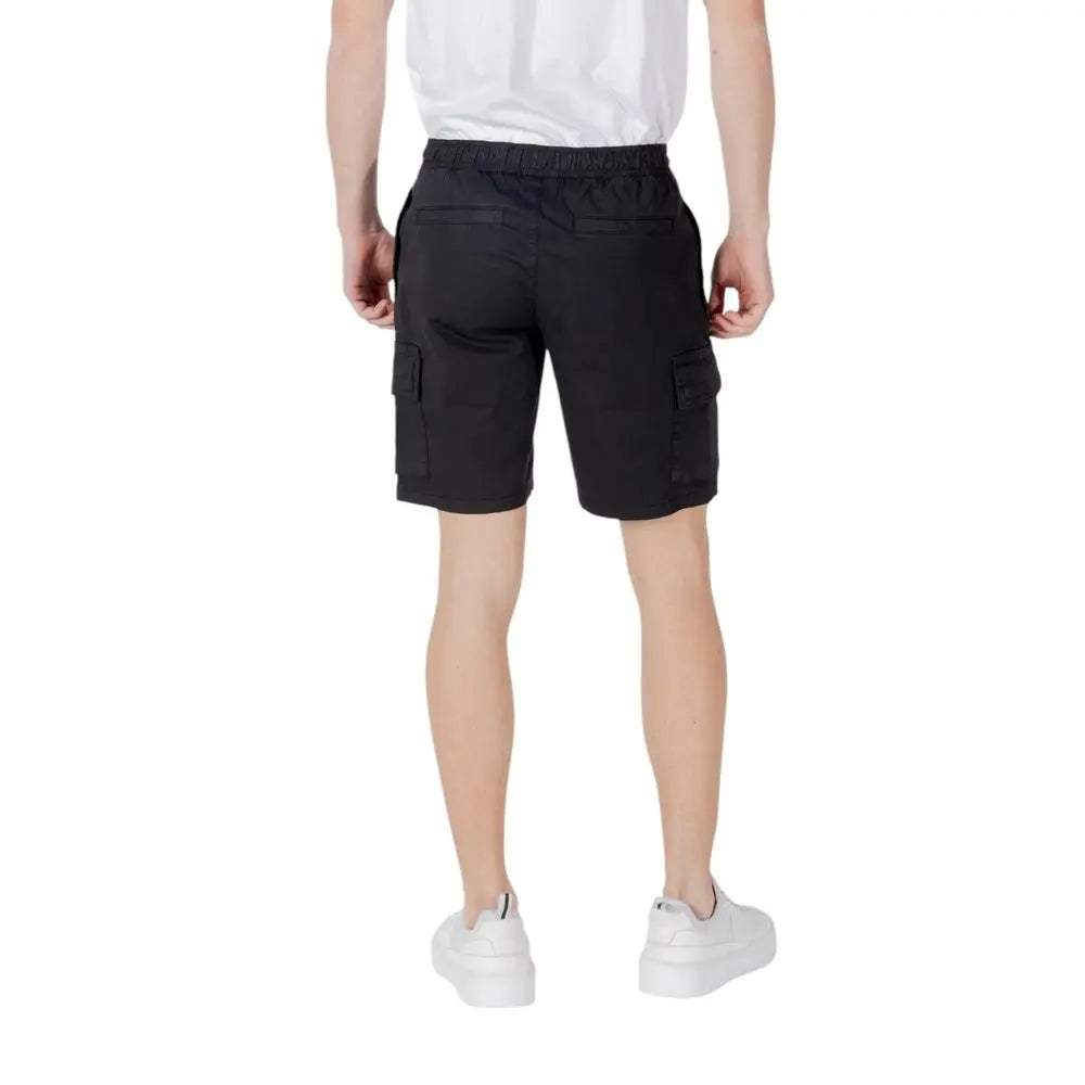 Hugo Boss Schwarze Baumwoll-Bermuda-Shorts Hugo Boss