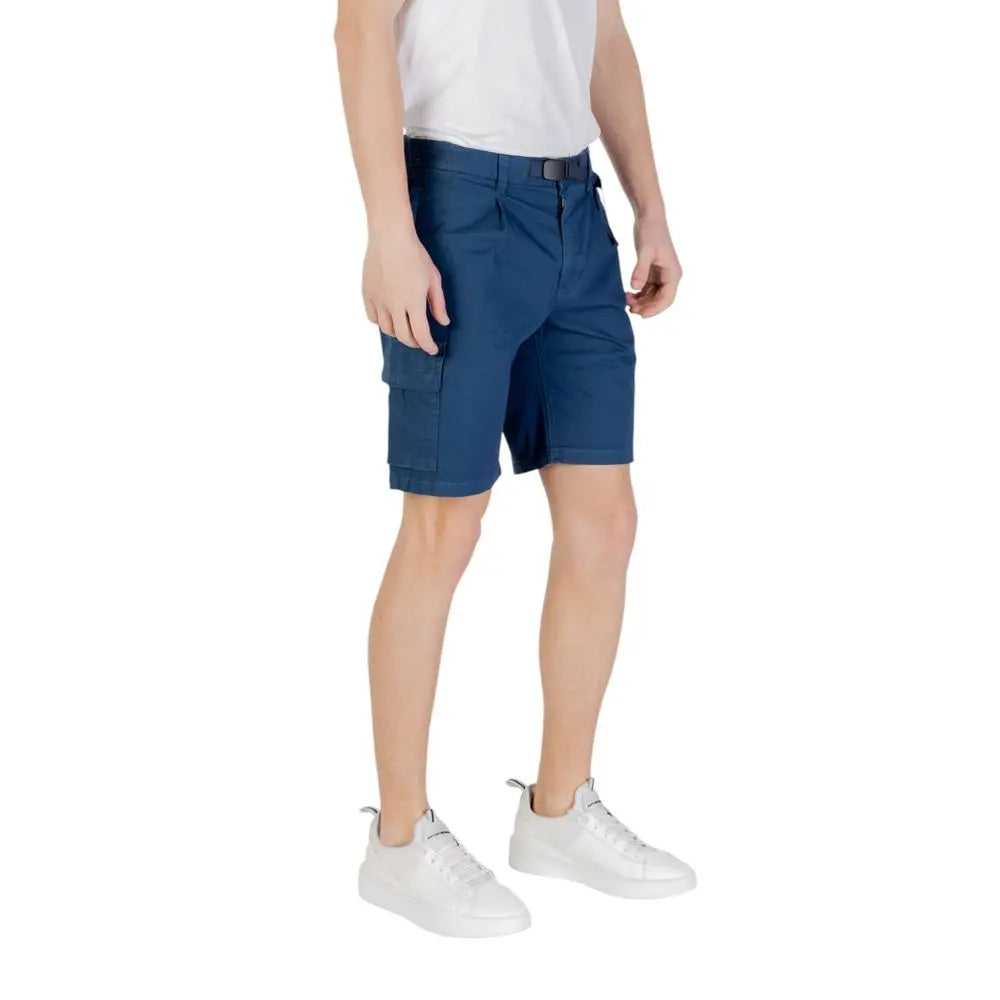 Hugo Boss Blaue Baumwoll-Bermuda-Shorts Hugo Boss