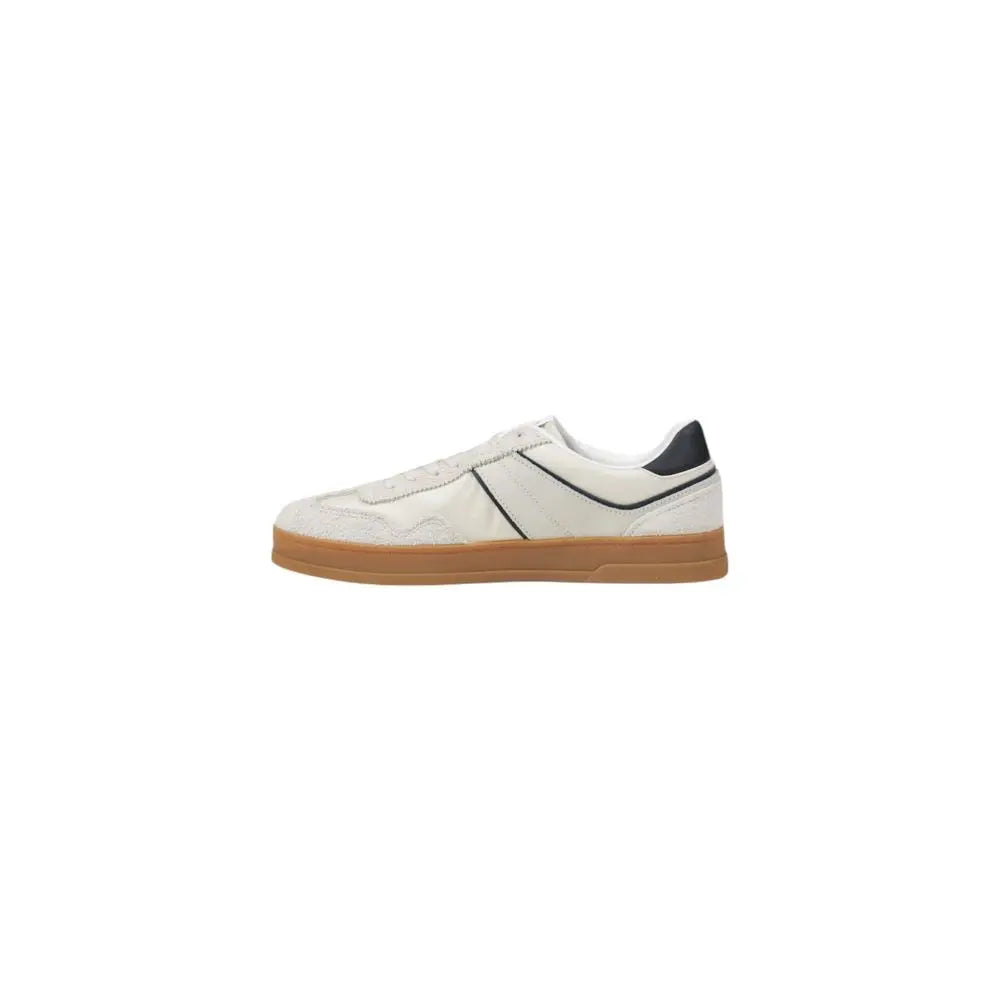 Tommy Hilfiger Jeans Cremefarbene Leder-Sneaker Tommy Hilfiger Jeans