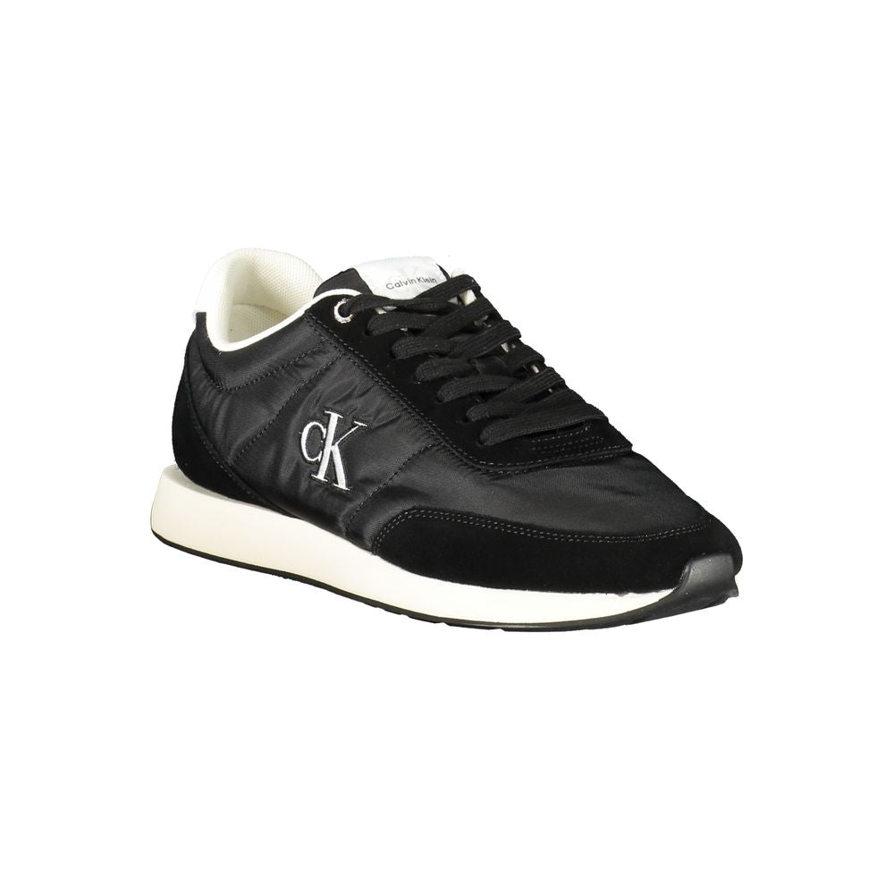 Calvin Klein Schwarzer Recycelter Polyester Herren Sneaker